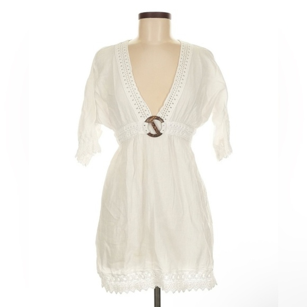 Cotton Natural Sz Medium 100% cotton dress made in Peru